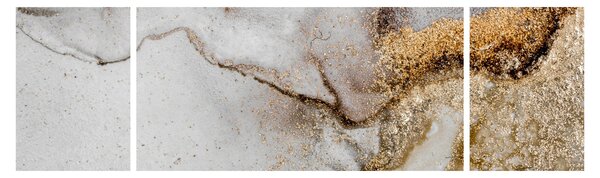 Obraz - Mramorový inkoust (170x50 cm)