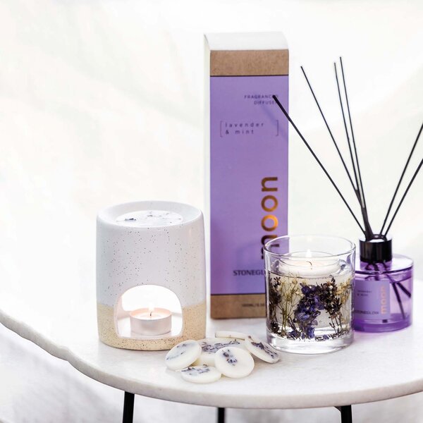 Stoneglow Moon - Lavender & Mint Vonná svíčka, 60 g
