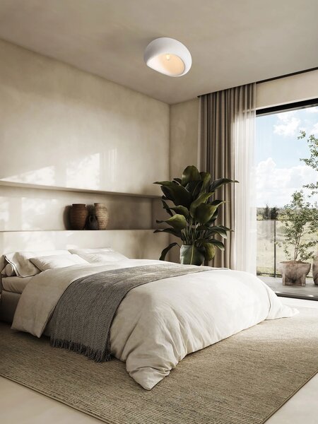 Nova Luce Stropní svítidlo AERE, 40cm, E27 1x12W Barva: Bílá
