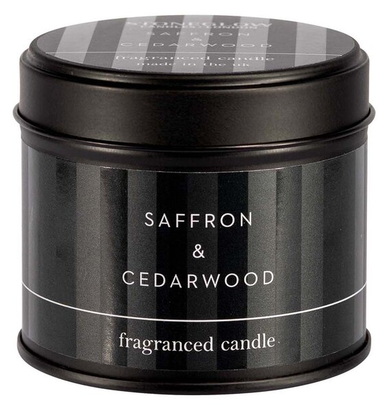 Stoneglow Saffron & Cedarwood Vonná svíčka, 140 g