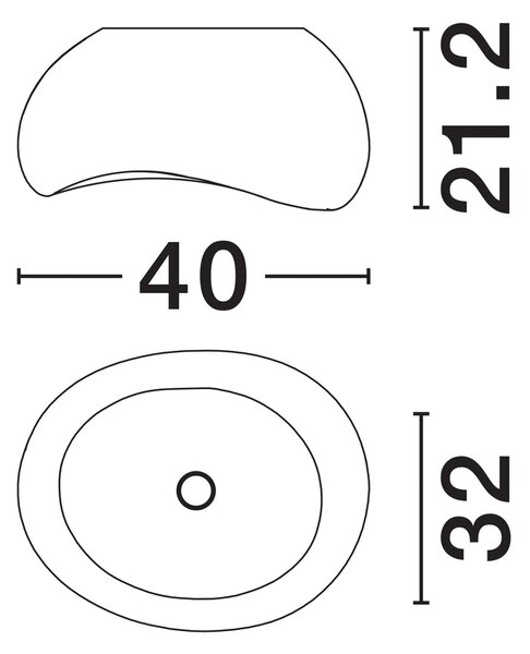 Nova Luce Stropní svítidlo AERE, 40cm, E27 1x12W Barva: Bílá