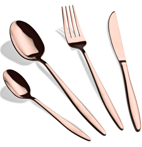 Sada příborů 24 ks Rosegold Metallic Line