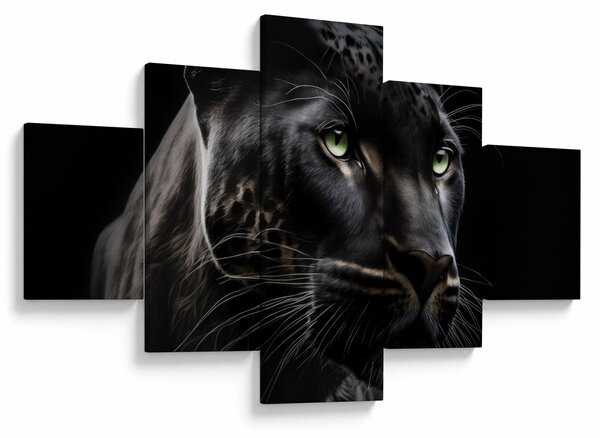 Obraz - Černý panter (125x70 cm)