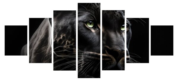 Obraz - Černý panter (210x100 cm)