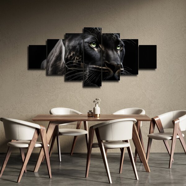 Obraz - Černý panter (210x100 cm)