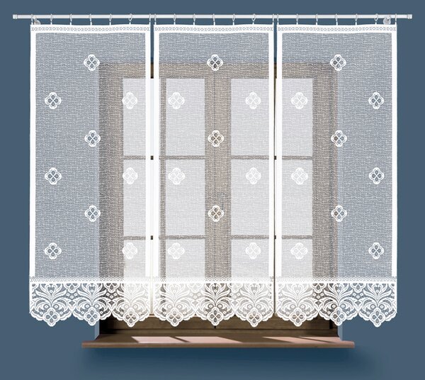 Panelová dekorační záclona na žabky SOFIA, bílá, šířka 60 cm výška 160 cm (cena za 1 kus panelu) MyBestHome