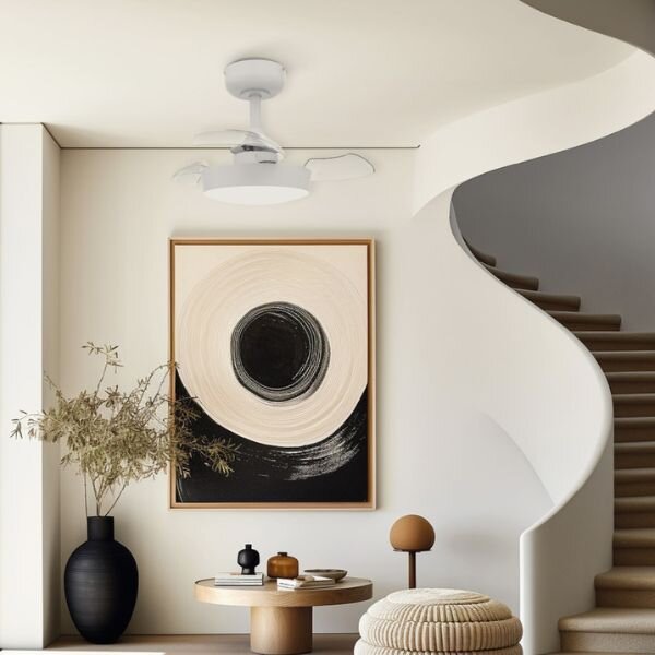 Stropní ventilátor se světlem Nacala 55cm 71W, 888lm, CCT, dálkové ovládání, 3 roky záruka
