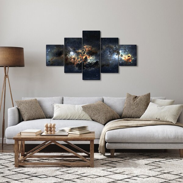 Obraz - Vesmír s mlhovinou (125x70 cm)