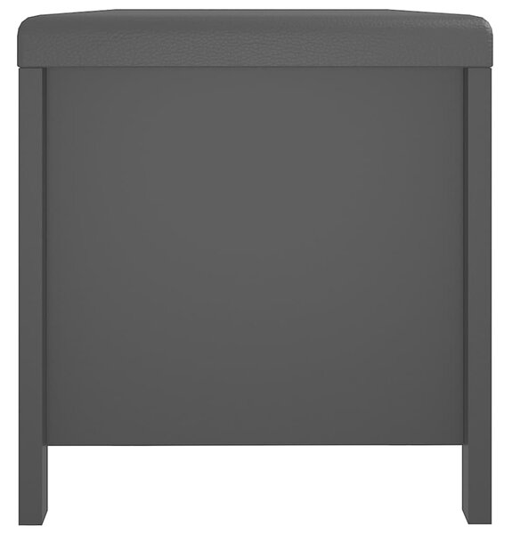 Úložný box s poduškou černá 105 x 40 x 45 cm kompozitní dřevo 326769