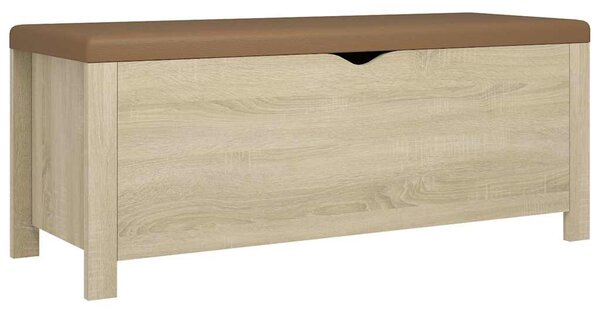 Úložný box s poduškou dub sonoma 105x40x45cm kompozitní dřevo 326771