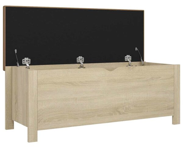 Úložný box s poduškou dub sonoma 105x40x45cm kompozitní dřevo 326771