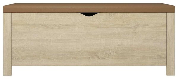 Úložný box s poduškou dub sonoma 105x40x45cm kompozitní dřevo 326771