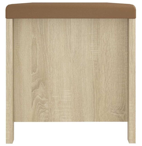 Úložný box s poduškou dub sonoma 105x40x45cm kompozitní dřevo 326771