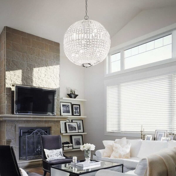 Ideal Lux - LED Křišťálový lustr na řetězu LUXOR 12xG9/3W/230V pr. 60 cm čirá