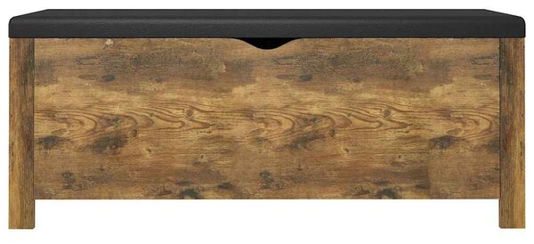 Úložný box s poduškou kouřový dub 105x40x45cm kompozitní dřevo 326776