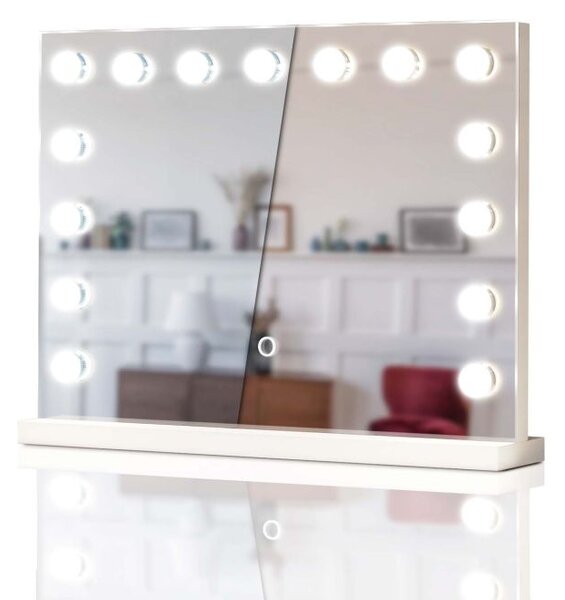 LED zrcadlo do koupelny Hollywood 58 × 43 cm