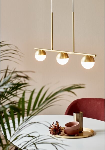 Nordlux - Lustr na lanku CONTINA 3xG9/5W/230V mosaz