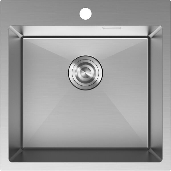 Mexen Solix ocelový dřez 1-komorový 500 x 500 mm, inox - 6407501000-01