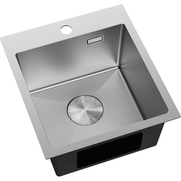 Mexen Solix dřez z nerezové oceli, 1-komorový 400 x 450 mm, inox - 6401401000-01