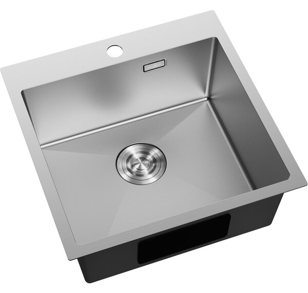 Mexen Solix ocelový dřez 1-komorový 500 x 500 mm, inox - 6407501000-01