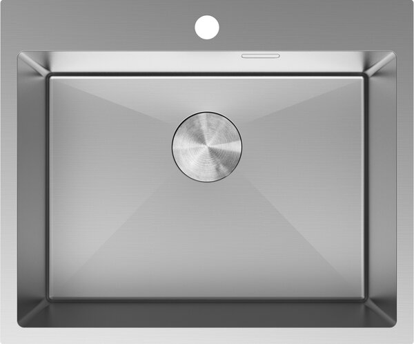 Mexen Solix nerezový dřez 1-komorový 600 x 500 mm, inox - 6408601000-01