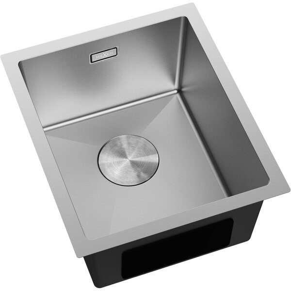 Mexen Trixo nerezový dřez 1-komorový 370 x 440 mm, inox - 6412371000-01