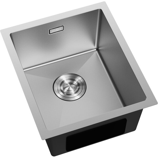 Mexen Trixo nerezový dřez 1-komorový 370 x 440 mm, inox - 6412371000-01