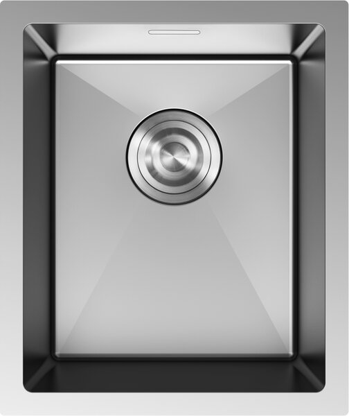 Mexen Trixo nerezový dřez 1-komorový 370 x 440 mm, inox - 6412371000-01