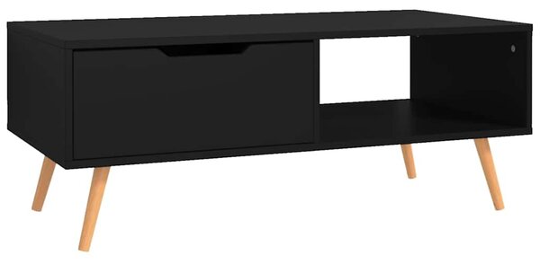 Konferenční stolek černý 100 x 49,5 x 43 cm kompozitní dřevo 326787