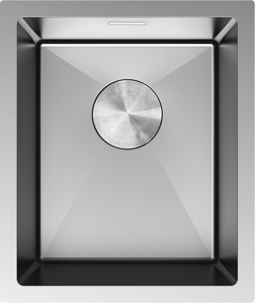 Mexen Trixo nerezový dřez 1-komorový 370 x 440 mm, inox - 6412371000-01