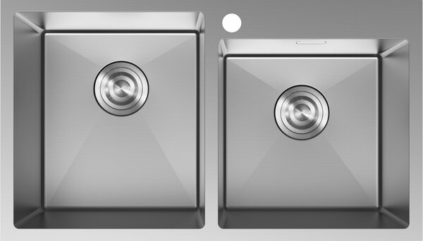Mexen Xorin dřez nerezový 2-komorový 780 x 450 mm, inox - 6441782000-01