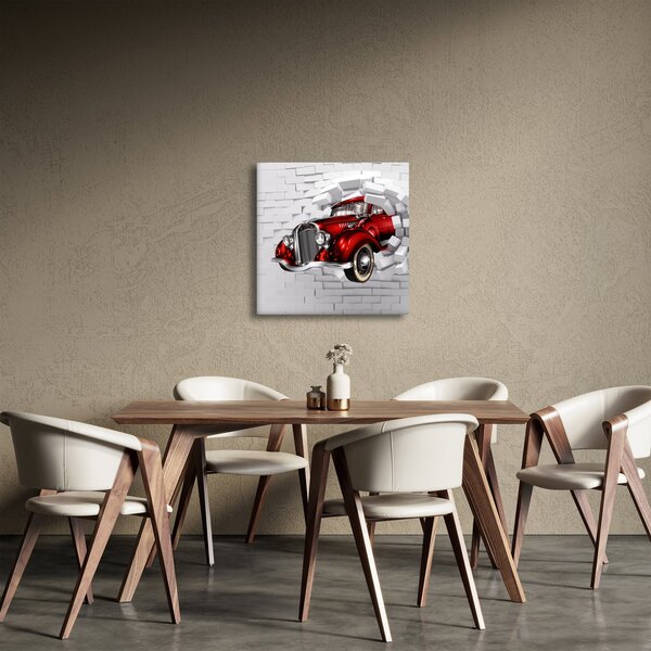 Obraz - Červené auto (30x30 cm)
