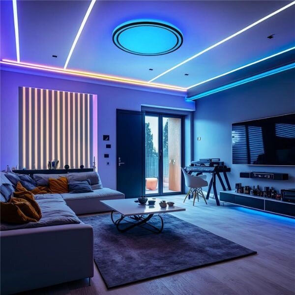 Prémiové led stropní svítidlo Bella RGB+W 32cm 24W 1320lm, dálkové ovládání, TUYA, 3 roky