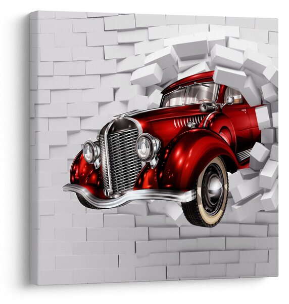 Obraz - Červené auto (30x30 cm)
