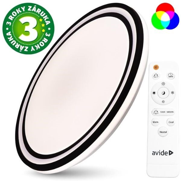 Prémiové led stropní svítidlo Bella RGB+W 32cm 24W 1320lm, dálkové ovládání, TUYA, 3 roky