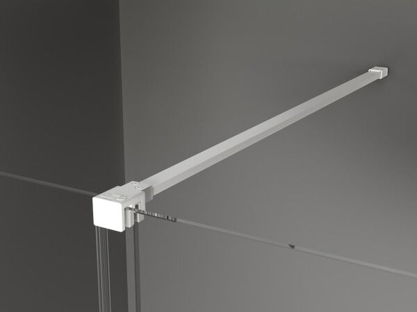 Mexen Velar posuvná sprchová stěna Walk-in 120 x 200 cm, transparentní 8 mm, bílá - 871-120-000-03-20