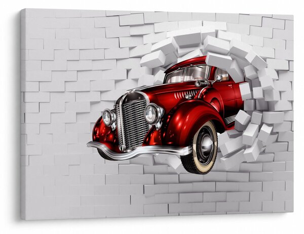 Obraz - Červené auto (70x50 cm)