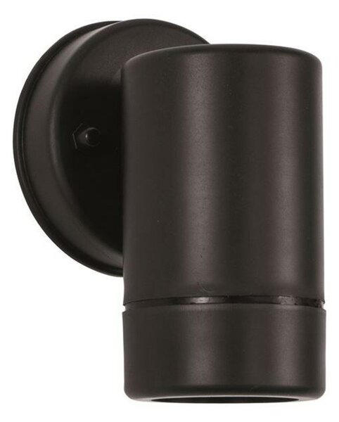 NOVA LUCE venkovní nástěnné svítidlo LIMBIO černý ABS skleněný difuzor GU10 1x7W bez žárovky IP44 světlo dolů 9010602