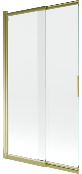 Mexen Fox vana zástěna 2-dílná posuvná 100 x 150 cm, průhledná, zlatá - 891-100-002-50-00