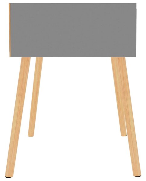 Noční stolky 2 ks šedé 40 x 40 x 56 cm kompozitní dřevo 326800