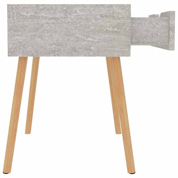 Noční stolek betonově šedý 40 x 40 x 56 cm kompozitní dřevo 326803