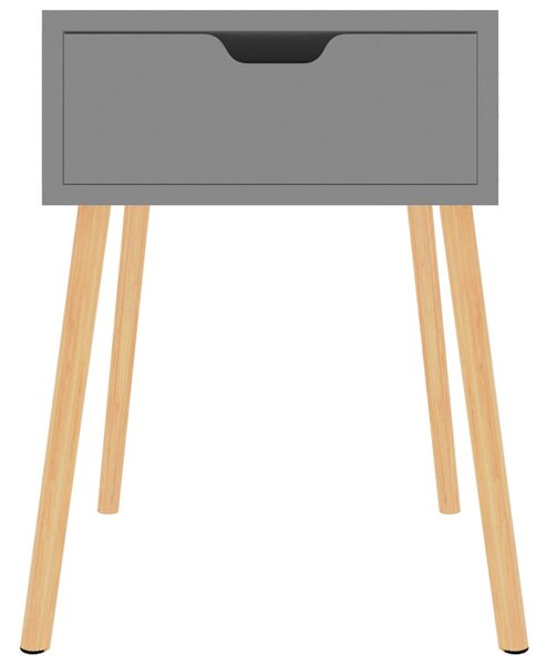 Noční stolky 2 ks šedé 40 x 40 x 56 cm kompozitní dřevo 326800