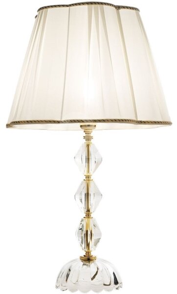Ondaluce - Křišťálová stolní lampa BRIGIDA 1xE27/15W/230V krémová/čirá