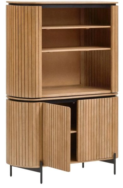 Dřevěná knihovna Kave Home Licia 120 x 170 cm