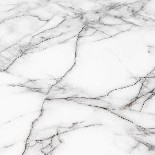 White Label Bílý mramorový jídelní stůl WLL FLORIS 104 cm