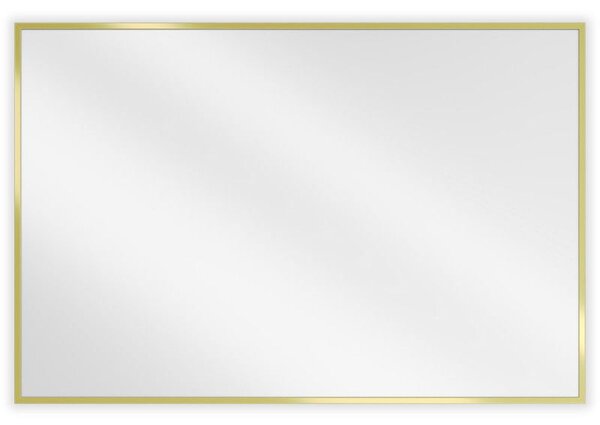 Mexen Loft obdélníkové koupelnové zrcadlo 90 x 60 cm, zlatý rám - 9852-090-060-000-50