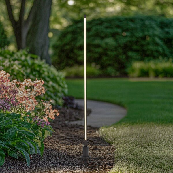 Lindby LED osvětlení cesty Neano, 120 cm, černé, kov, IP65, Černá, Hliník, Moderní