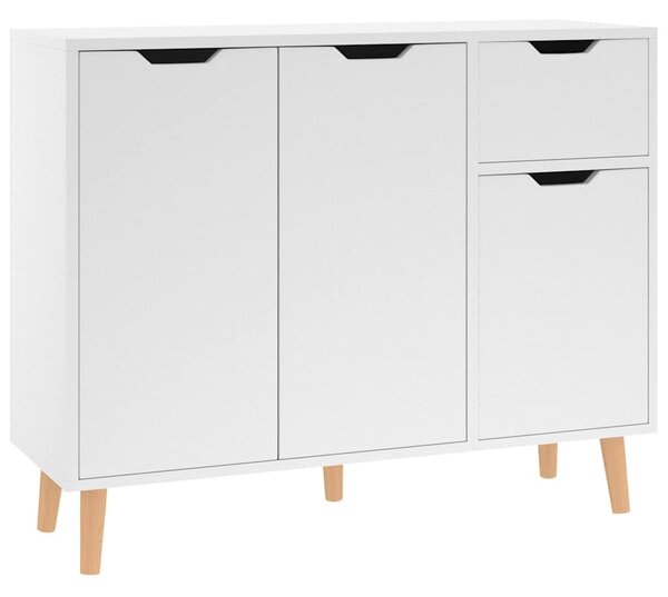 Příborník bílý 90 x 30 x 72 cm kompozitní dřevo 326813
