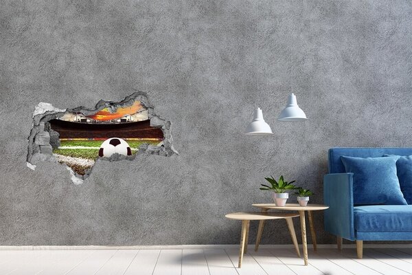 Fototapeta díra na zeď 3D Míč na stadioně nd-b-135101268