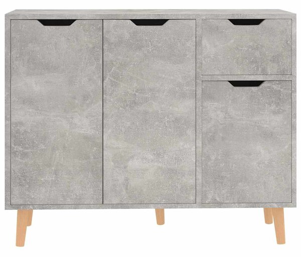 Příborník betonově šedý 90 x 30 x 72 cm kompozitní dřevo 326817